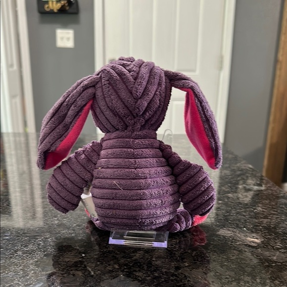 Prime Pets Purple & Pink Plush Bunny Squeaky Dog Toy NWT 11”x8” - Picture 5 of 8